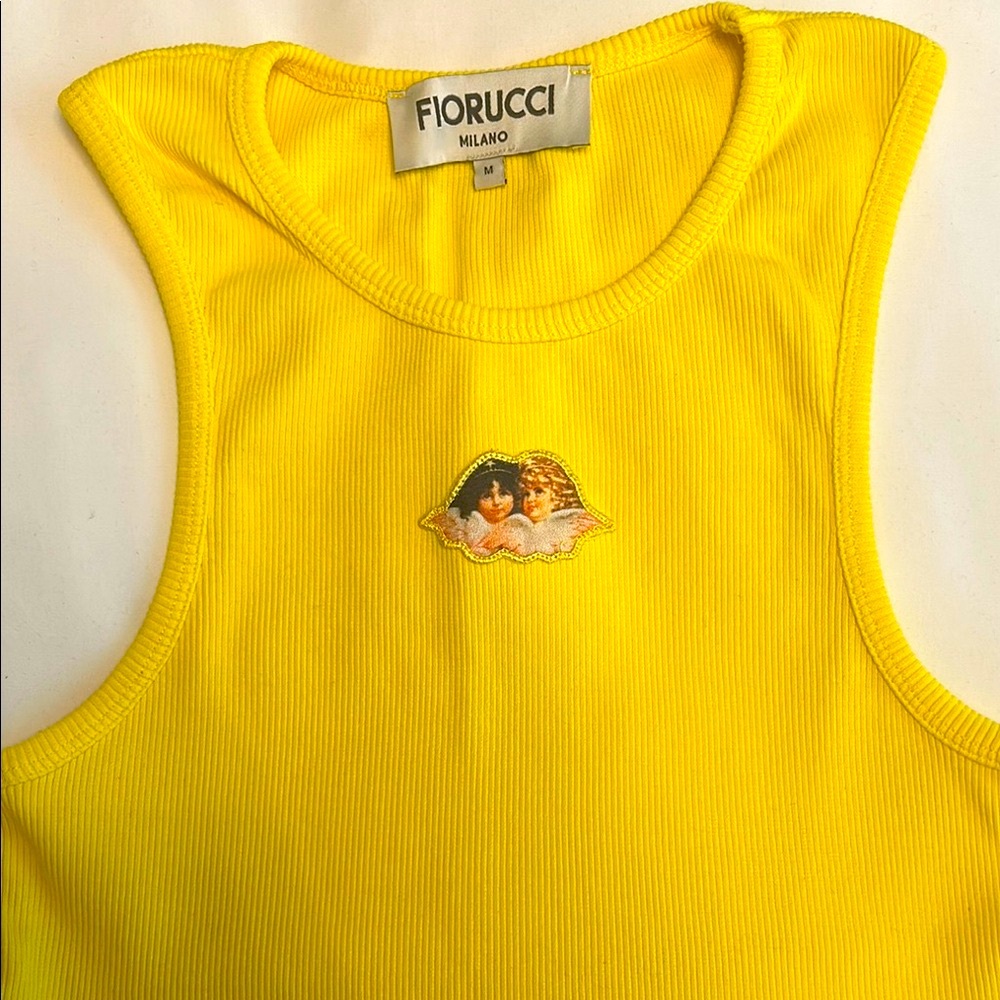 Fiorucci Kids Yellow Tank Top